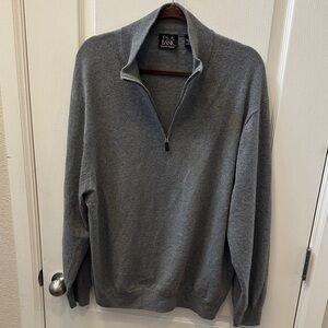 PGA Tour Men's Charcoal Zip-Up Sweater
